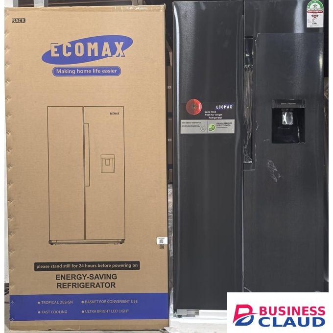 Ecomax 454L Side by Side Refrigerator With Dispenser
