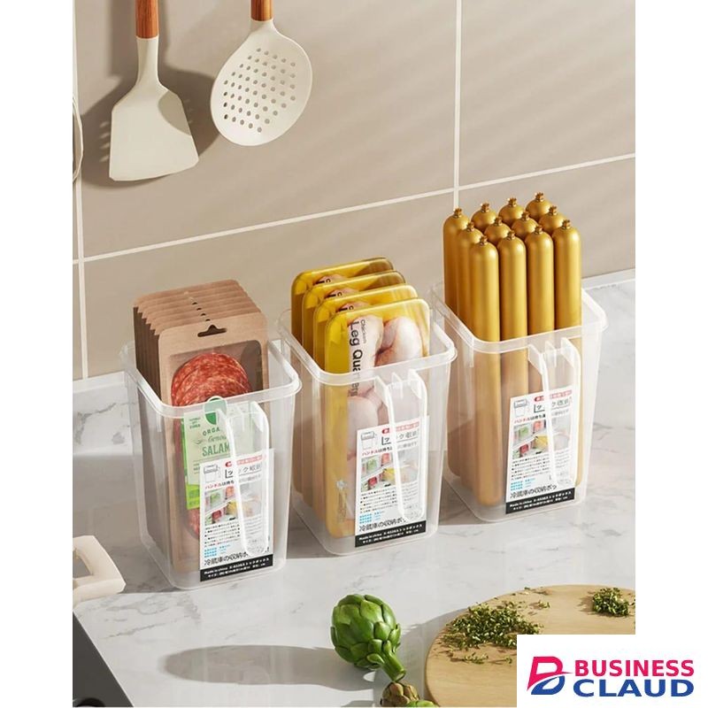 Refrigerator Side Door Storage Box with Handle