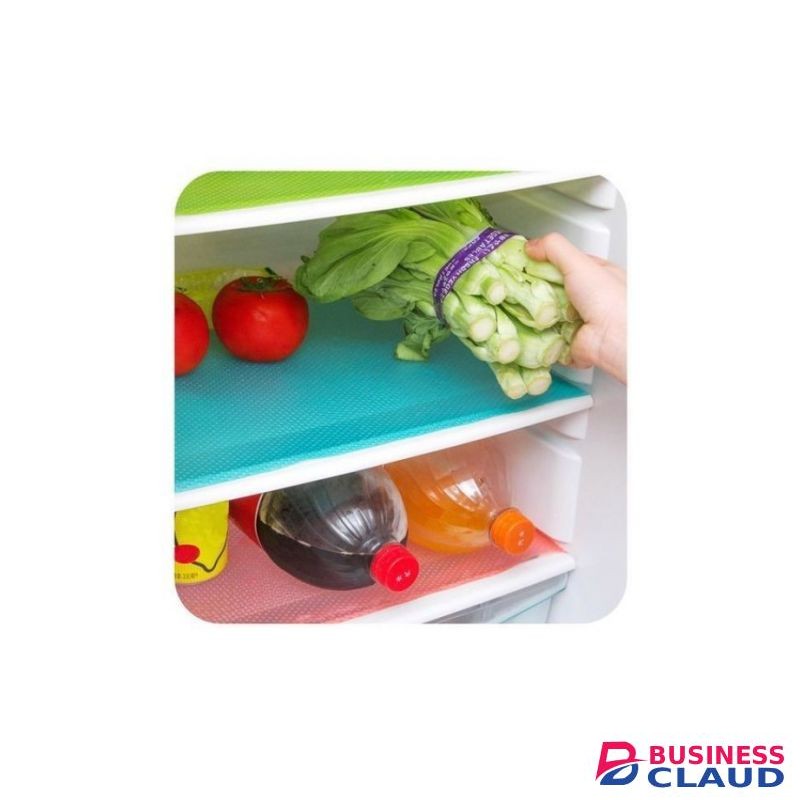 Washable Refrigerator Mats Drawer Placemats 4 Pack