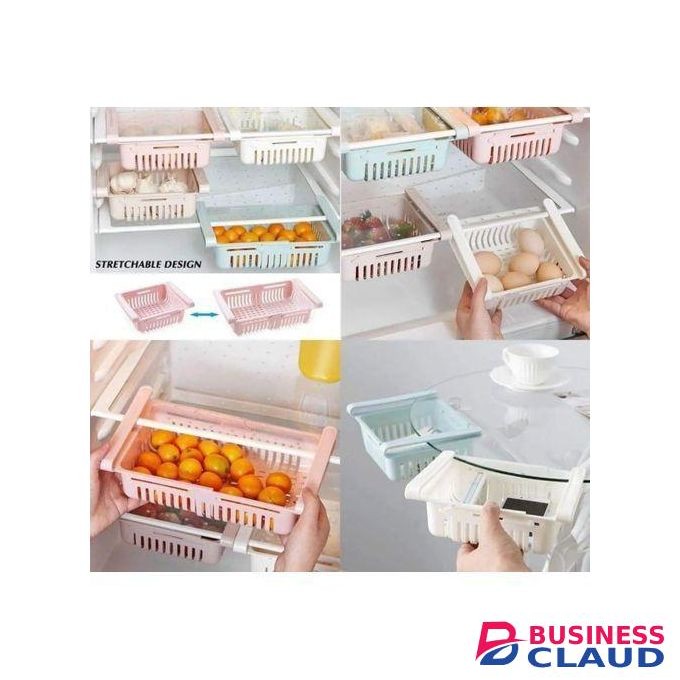 Adjustable Refrigerator Organizer Drawer Basket, Assorted