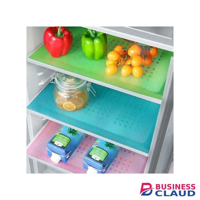 Durable Washable Refrigerator Mats Drawer Placemats 4 Pack