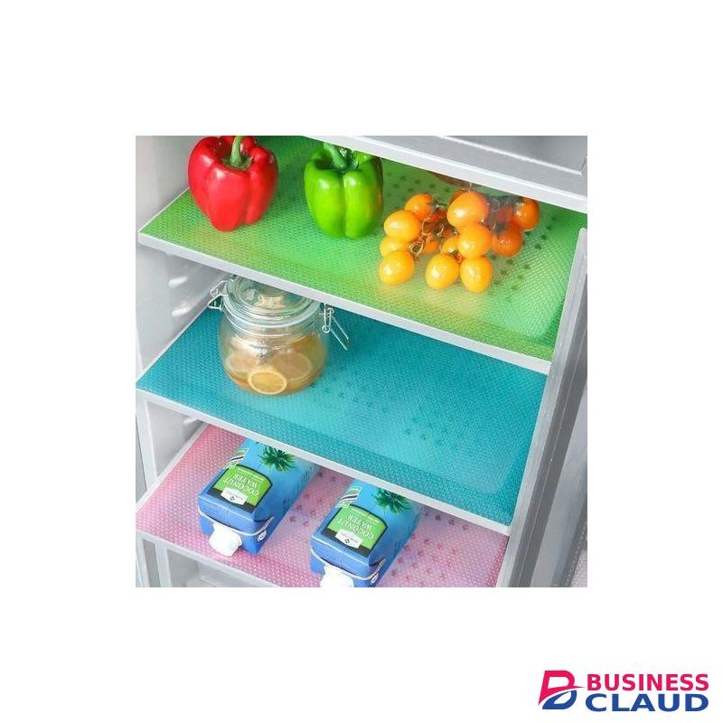 Durable Washable Refrigerator Mats Drawer Placemats 4 Pack