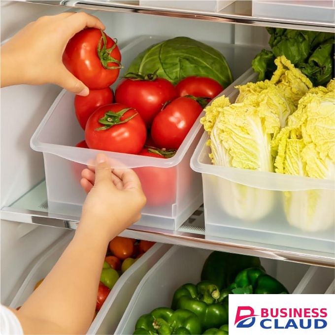 Clear Plastic Refrigerator Storage Container