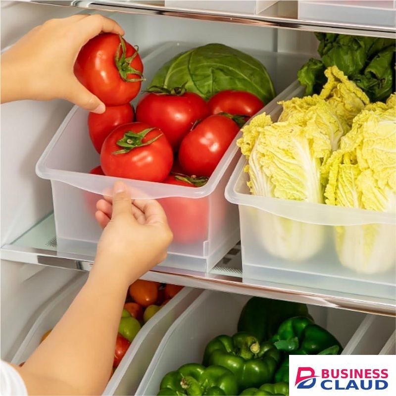 Clear Plastic Refrigerator Storage Container