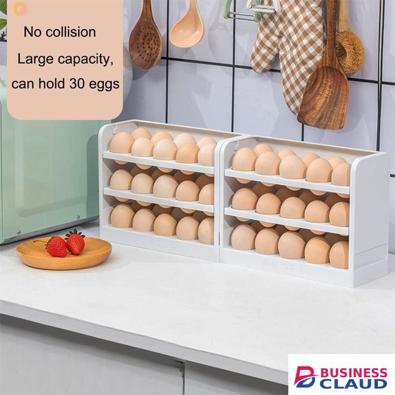 3Layer Egg Holder for Refrigerator Door -30Eggs