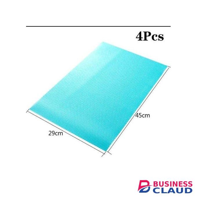 Durable Washable Refrigerator Mats Drawer Placemats 4 Pcs