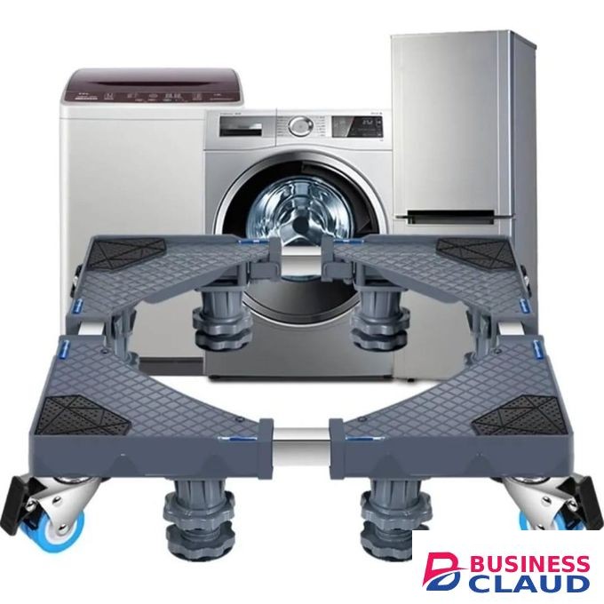 Washing Machine Base Bracket, With 4 Feet + 4 Wheels, With Fixed Lock, Suitable For Refrigerator Dryer