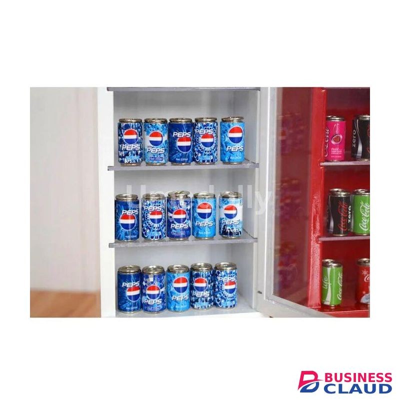 112 MINI Dollhouse Miniature Supermarket Store Refrigerator