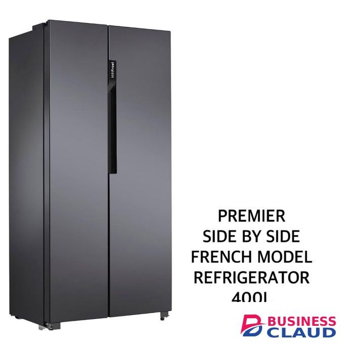 Premier 400L Side by Side French Model Refrigerator.