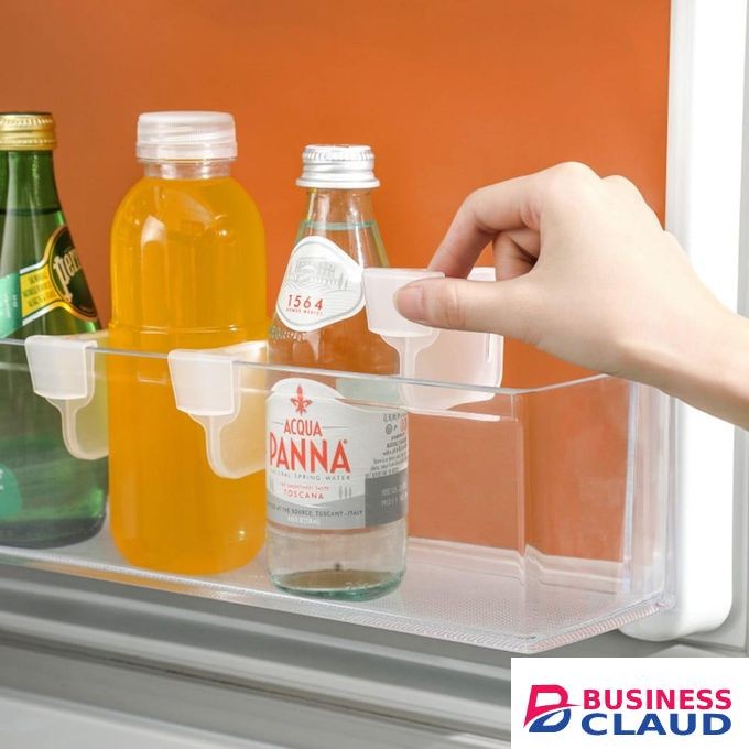 10 Pcs Refrigerator Inner Door Storage Clips - Anti-Dumping & Layered Partition