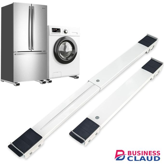 Washing Machine metal thickened, set of 2 Stand Base/Adjustable Appliance Rollers, Washing Machine Movable Stand, Refrigerator Dolly Base.