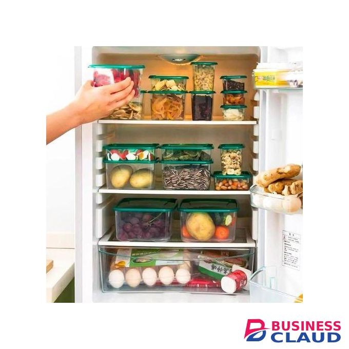 17 Pcs Multi Purpose PP Microwave Boxes Sealed Crisper Refrigerator Storage Organizer Lunch Box, Food Storage Tank, Kitchen Airtight Food Storage Containers Bins, Seal Crisper Jars