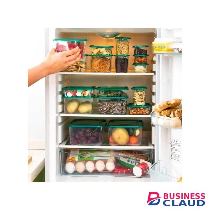 17 Pcs Multi Purpose PP Microwave Boxes Sealed Crisper Refrigerator Storage Organizer Lunch Box, Food Storage Tank, Kitchen Airtight Food Storage Containers Bins, Seal Crisper Jars
