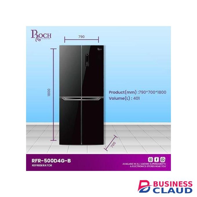 Roch Side By Side (401 Ltrs.) - Black (1YR WRTY)