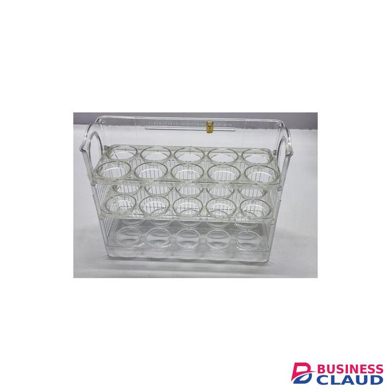 30pc Acrylic Egg Storage Box Kitchen Refrigerator Side Door Egg Tray Egg Rackorganizer