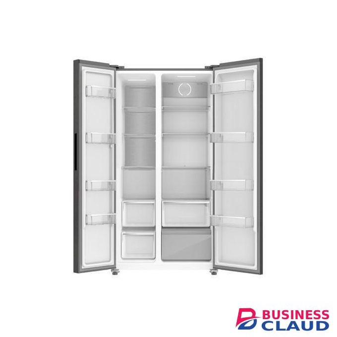 595L, 2 Door Side By Side, No Frost, INVERTER Compressor, Inox Line Brush, Water Dispenser
