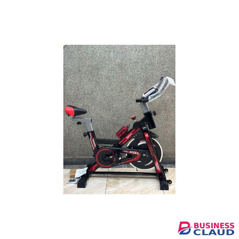 Euromax Exercise Spin Bike, Indoor Cycling Bike Stationary, Cycle Bike with Comfortable Seat Cushion, Digital Display with Pulse