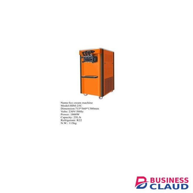 Premier Commercial Ice Cream Machine – 25L/h, 1800W, R22 Refrigerant, Heavy-Duty