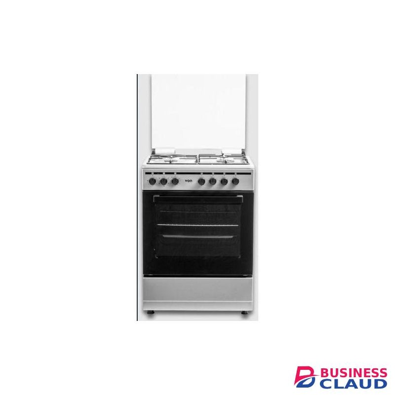 VON 60*60 3+1 cooker, Turbo Fan, 5 Function Oven, Flame Failure Sensor, Rapid Hot plate