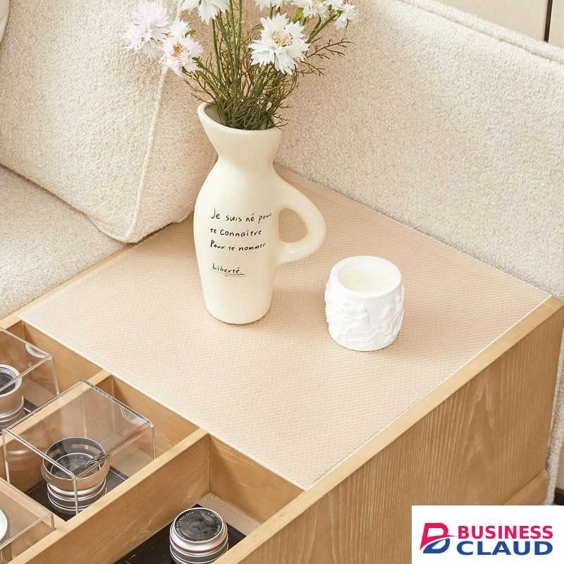 45cm by 1.5m Shelf Liner for Kitchen Cabinet, Drawer Liners Non Adhesive Non Slip Waterproof Plastic Paper, Dresser Pantry Bathroom Refrigerator Protector, Clear