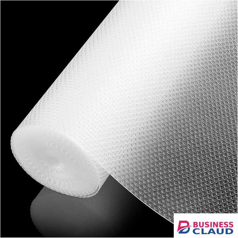 45cm by 1.5m Shelf Liner for Kitchen Cabinet, Drawer Liners Non Adhesive Non Slip Waterproof Plastic Paper, Dresser Pantry Bathroom Refrigerator Protector, Clear