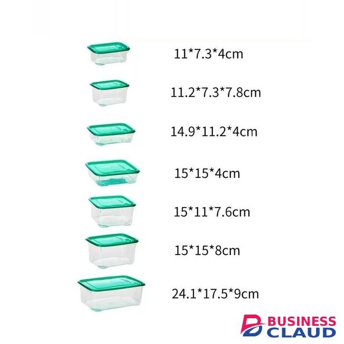 17/sets Fresh-keeping Food Box Set@ 1250 Refrigerator Plastic Sealed Cans /Lunch Boxes Preservation Transparent Sealed Container Jars
