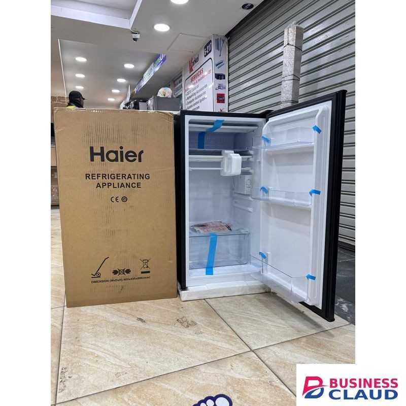 Haier 90L Single Door fride range compressor Wide range electricity, freezer Mini Freezer temp ,Bottle Rack, Adjustable shelves