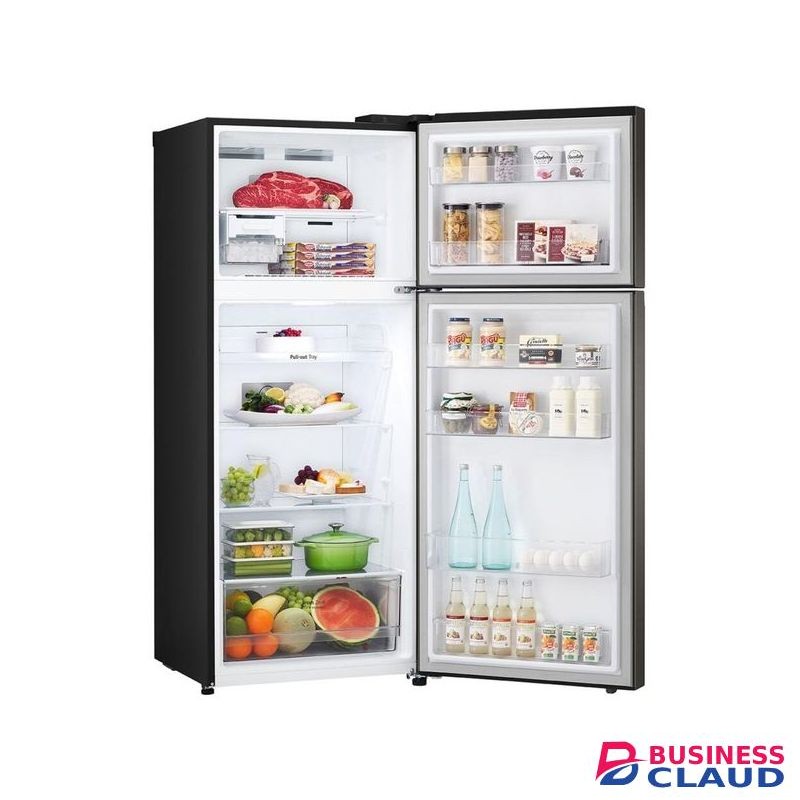 LG GN-B312PXGB Top Mount Freezer - 310(L) Black