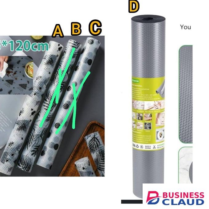 Waterproof Kitchen Cabinet Liner, Anti-Slip Shelf Mat, Desk & Drawer Protector, Multipurpose Non-Adhesive Shelf Liner, Refrigerator Mat, Drawer Organizer