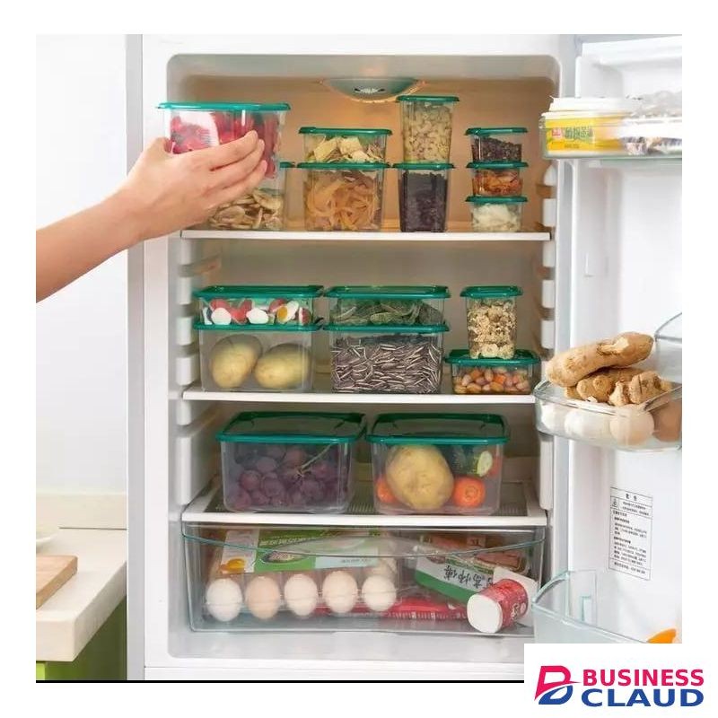 : 17-Piece Fresh-Keeping Food Storage Box Set - Refrigerator Safe Plastic Sealed Containers For Meal Prep, 17-Pack Airtight Lunch Box & Kitchen Jar Set