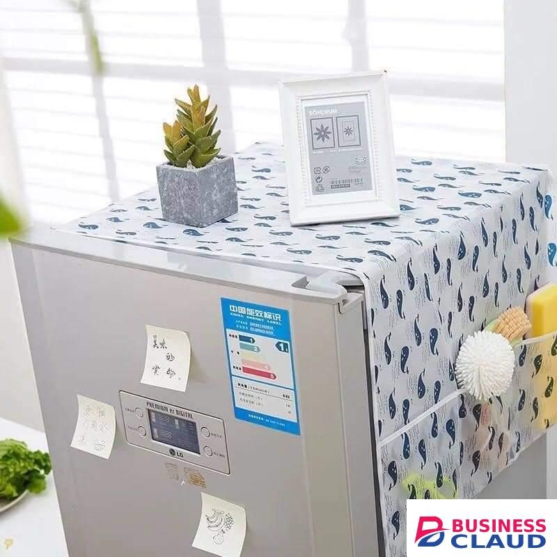 Fridge Cover Fabric Organizer