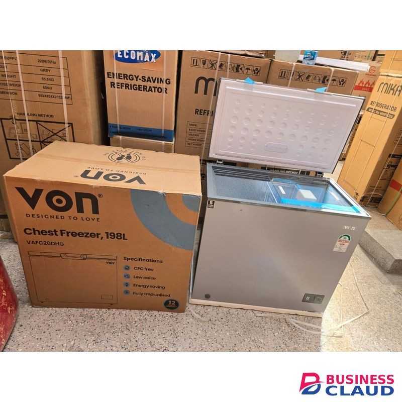 VON Chest Freezer – 198 Litres Capacity
