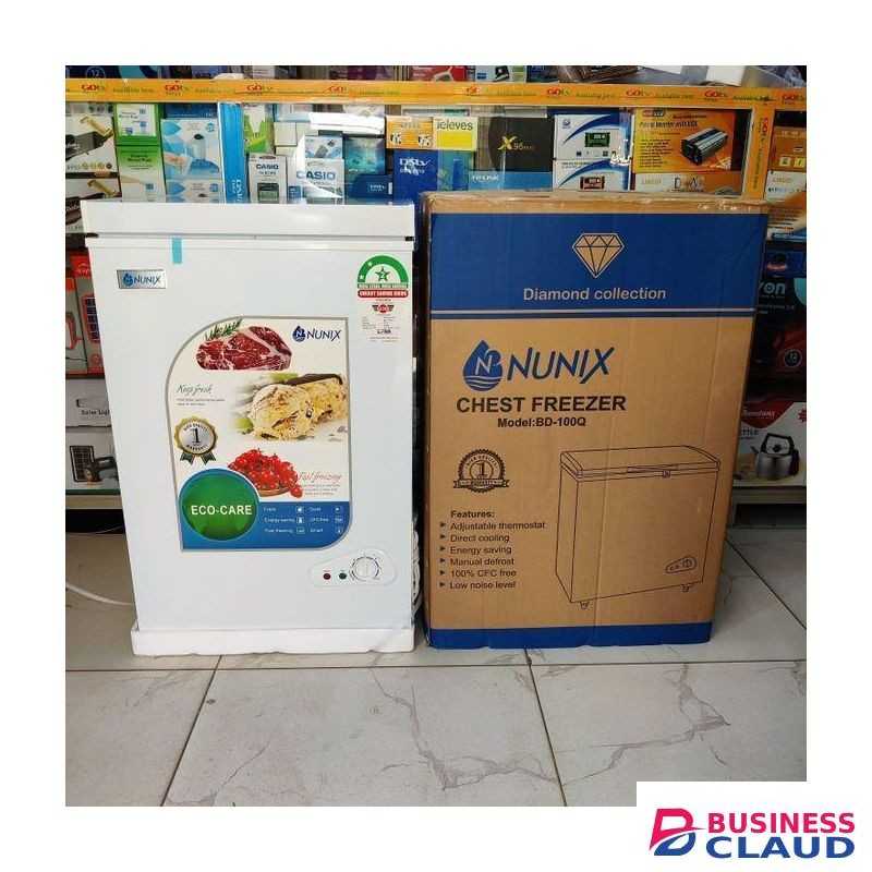 Nunix 100 Litres Large Capacity Chest Freezer – Energy Saving Deep Freezer
