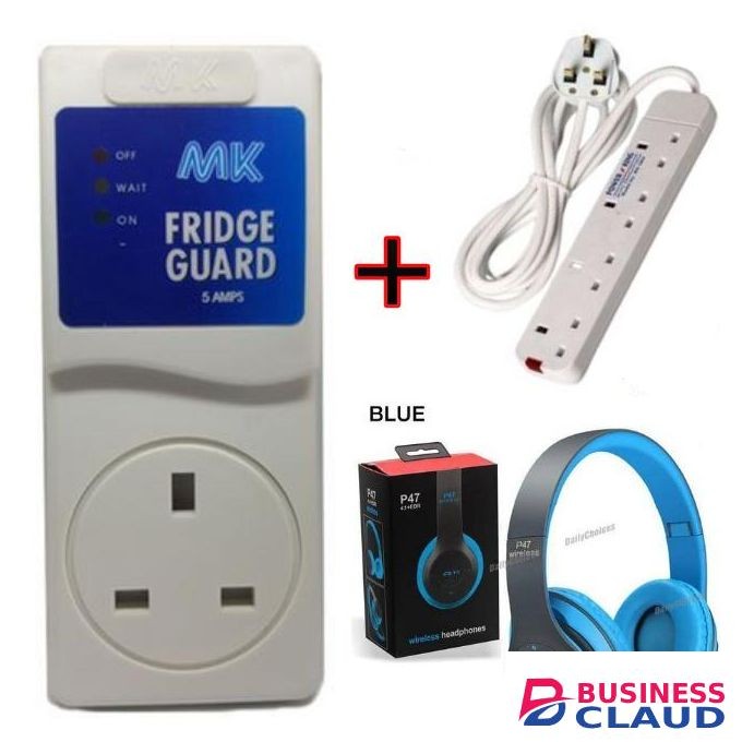 MK Fridge Guard+4Way Extension+P47 Headphones