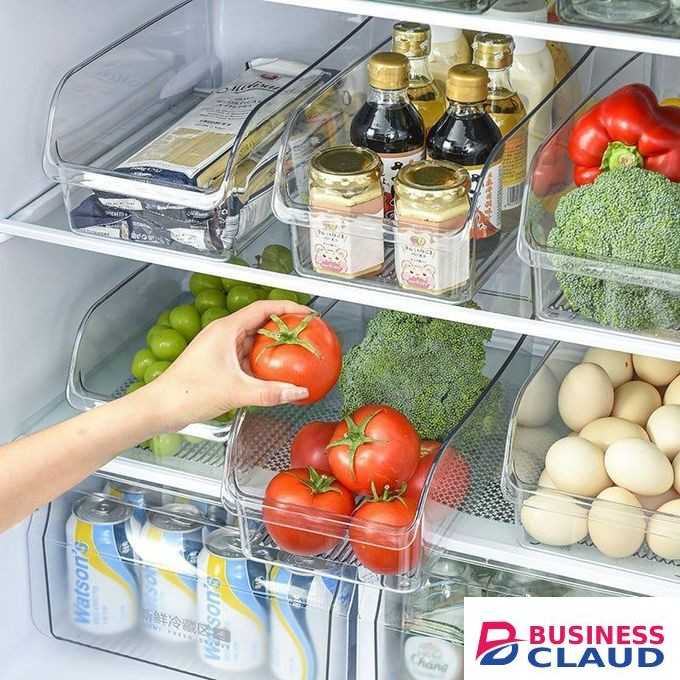 Acrylic food/fridge container pantry organizer