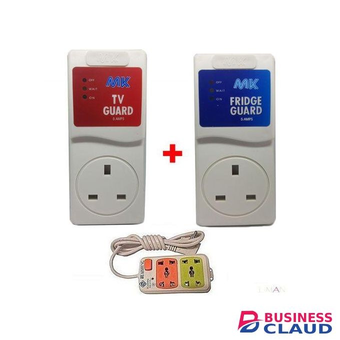 MK TV & Fridge Guard + 2 Way Socket Extension