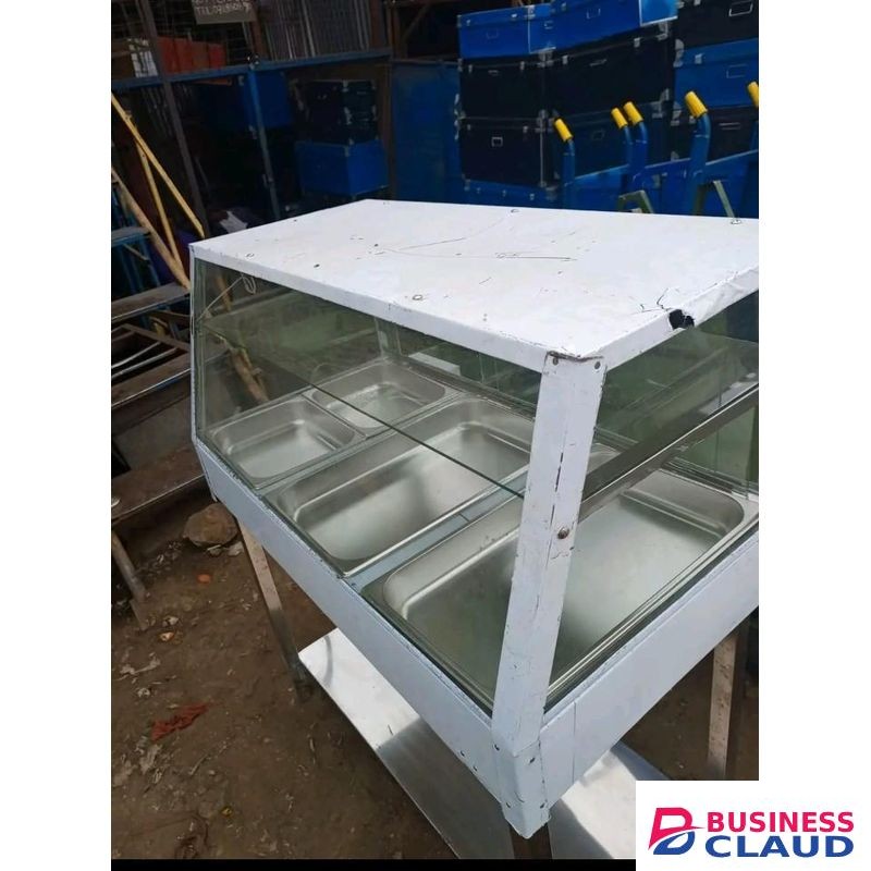 XXL Chips Warmer Display Unit – Hot, Fresh & Ready to Serve!
