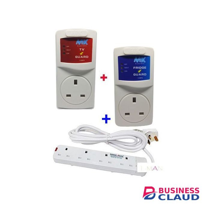 MK Electronics TV Guard + FRIDGE Guard + 4 Way Extention