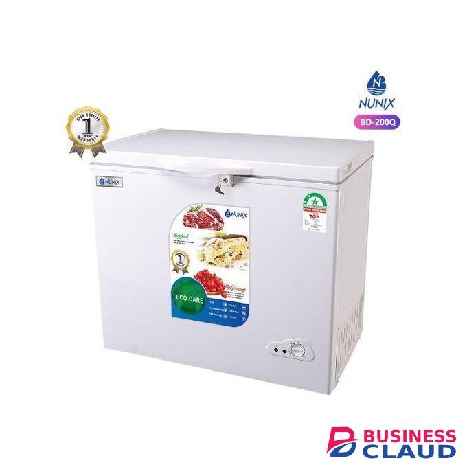 Nunix Large Capacity Chest / Deep Freezer with Ecocare and Energy Saving Technologies+ Free Freezer Guard