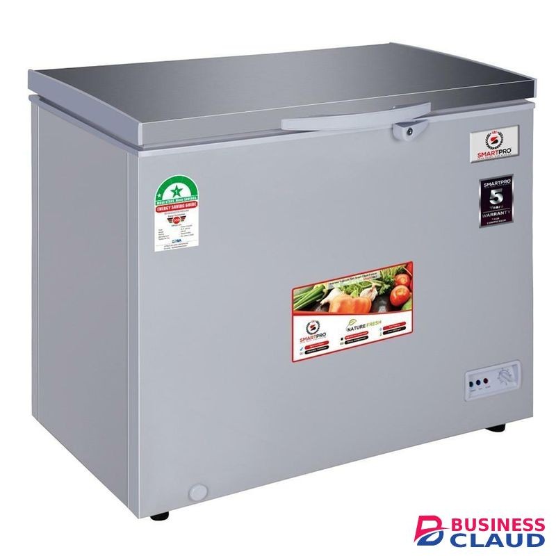 Smart Pro SCF-300-G Large Capacity Chest Freezer, 230L Display Deep Freezer