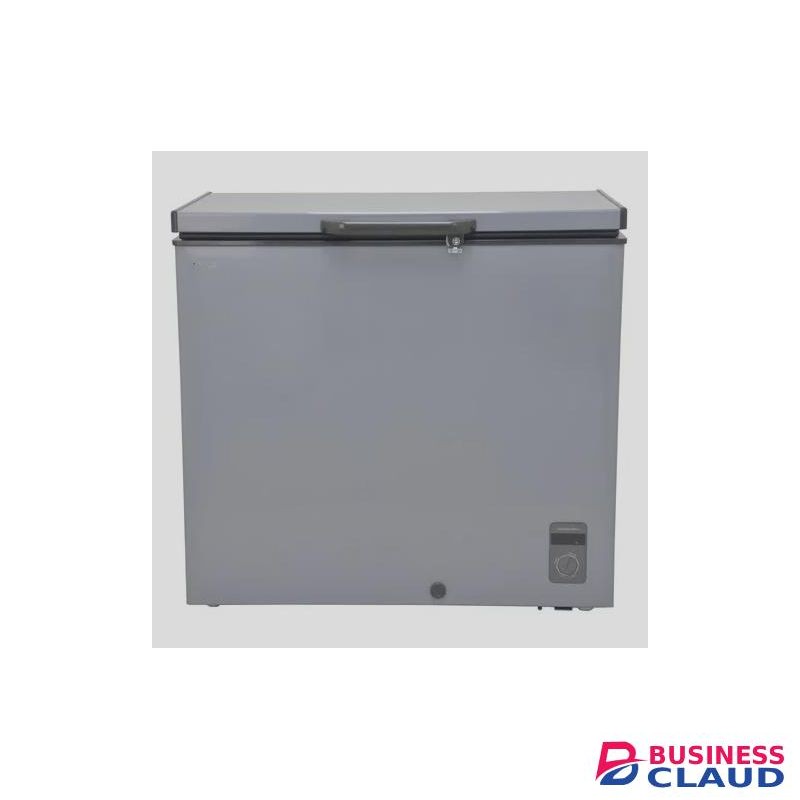 226l large capacity CHEST DEEP FREEZER , Aluminium Inner, Dark Grey