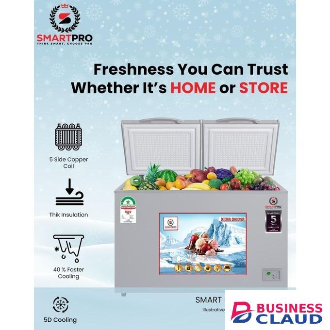 Smart Pro 190L Double Door Deep Freezer
