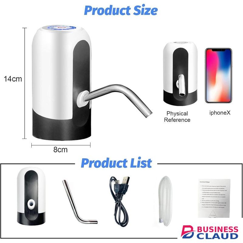 Water Bottle Pump, Usb Charging Portable Electric Water Pump For For For 2-5 Gallon Jugs Usb Charging Portable Water Dispenser For Office, Home, Camping, Kitchen