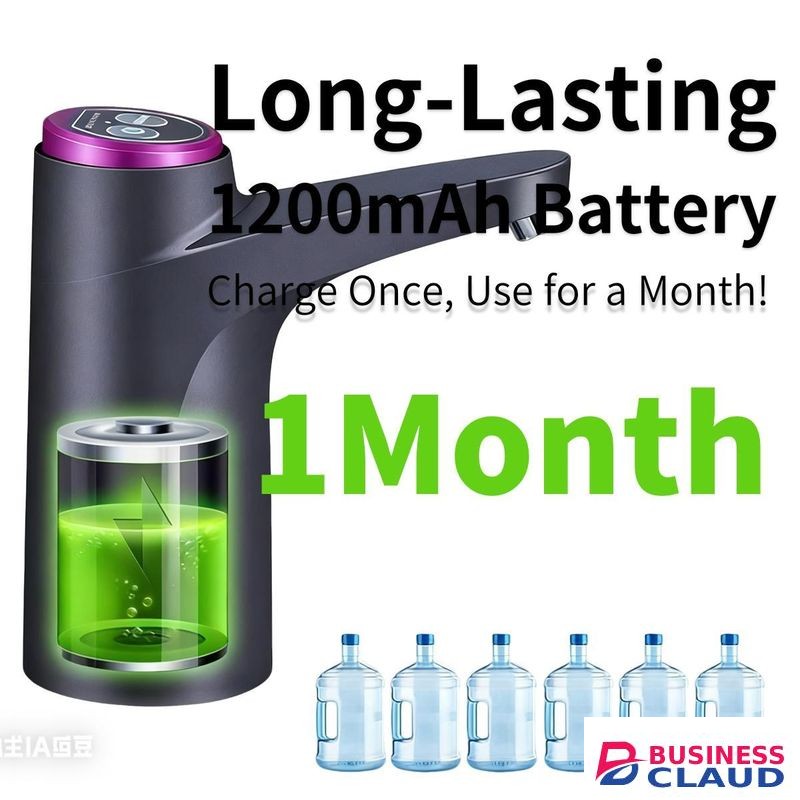 Automatic Electric Water Pump, USB Rechargeable Water Dispenser with Automatic Off Switch, Portable for 2-5 Gallon Bottles