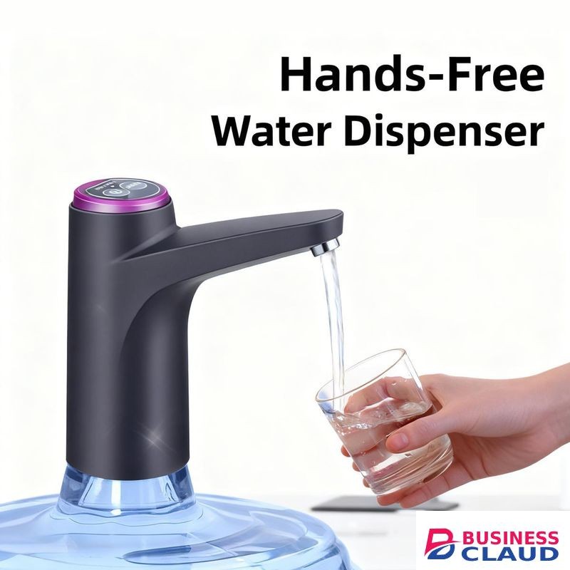 Automatic Electric Water Pump, USB Rechargeable Water Dispenser with Automatic Off Switch, Portable for 2-5 Gallon Bottles