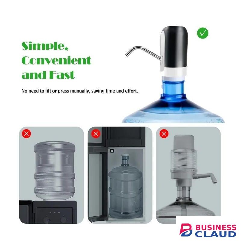 Water Extractor Automatic Water Bottle Pump USB Rechargeable Electric Water Bottle Filler Dispenser Portable Universal Water Bottle Pump with Switch for Home Kitchen Office Camping 4.8 1953 Customer reviews