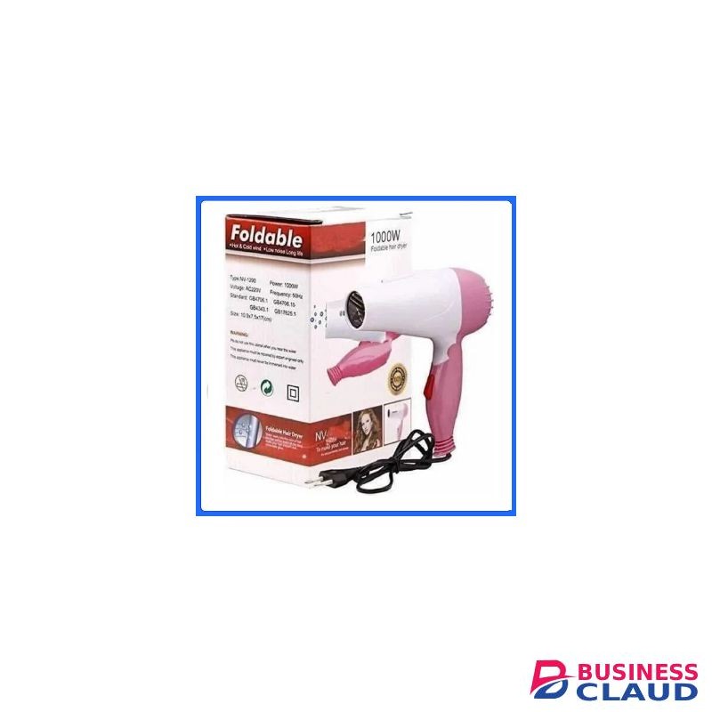 Nova Professional Folding Hair Dryer - 2 Speed Control 1000w