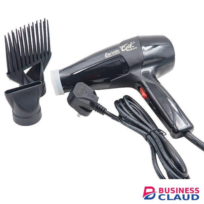 Ceriotti Super GEK 3800 Blow Dry Hair Dryer Turbo Hair Dryer Hair Dryer, Styling Edition, 3 Heat Settings, 2 Speed Settings, Cool Shot Button, 2 Blow Dryer Accessories Included