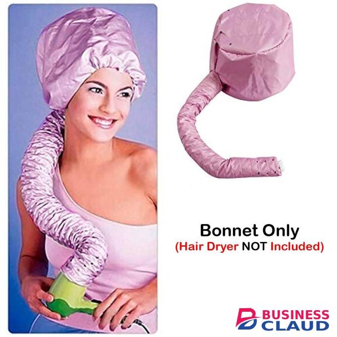 Hair Dryer Cap Portable Soft Hair Drying Salon Cap Adjustable Bonnet Attachment Hair Care Hair Dryer Hat Home(pink)