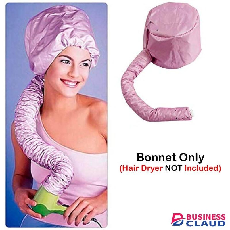 Hair Dryer Cap Portable Soft Hair Drying Salon Cap Adjustable Bonnet Attachment Hair Care Hair Dryer Hat Home(pink)